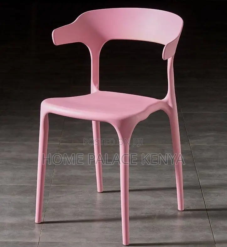 Plastic Chair: Lightweight Plastic Dining Chair With Backrest