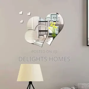 3d Heart Wall Mirror_la