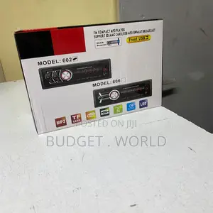 606 Universal Car Radio Player – Digital Display, Fm Radio Usb Musi