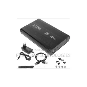 3.5" Sata External Hard Disk Case - Usb 2.0, Aluminium, Plug Play