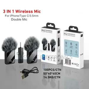 2mic 3 In1 Wireless Lavalier Microphone