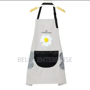 Restockedwaterproof Cute Floral Apronsblack,Cream