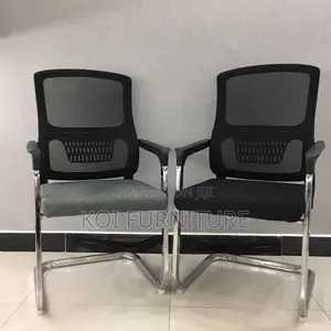 Office Chairs; Mesh Office Visitors Reception Chair With Sledbases
