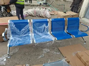 4 People Blue Hospital Waiting Chair