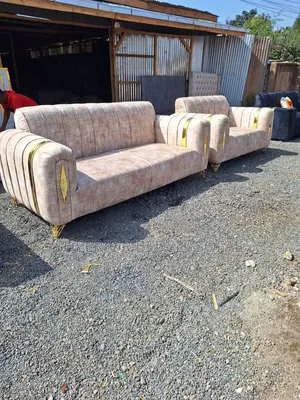 Beige Luxury Sofa Set 5-Seater