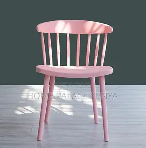 Dining Chair: Armless Plastic Stacking Chair for Café