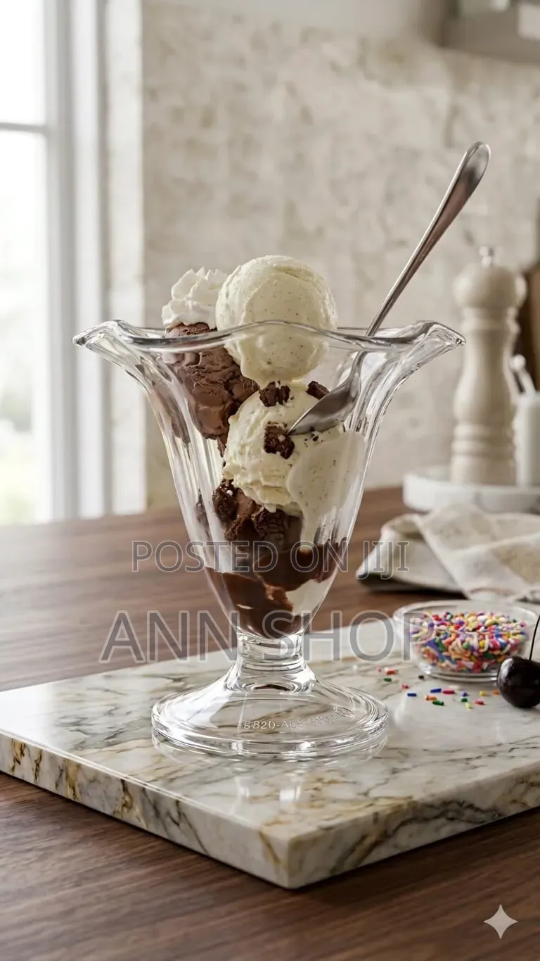 Clear Ice Cream Cup