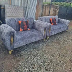 Grey 3+2 Luxury Sofa Set