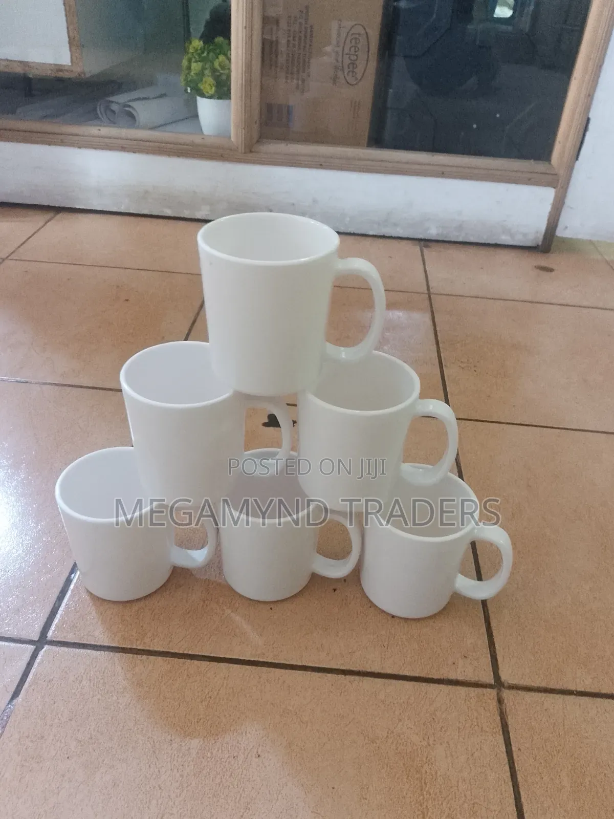 12pc Melamine Mugs / White Melamine Cups