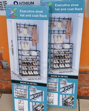 1. Shoe Rack With Hanger – Organised Storage for Every Entryway