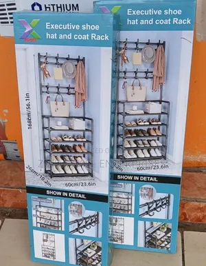 Shoe Rack,Multi-Functional Shoe Rack With Coat Hanger Stand