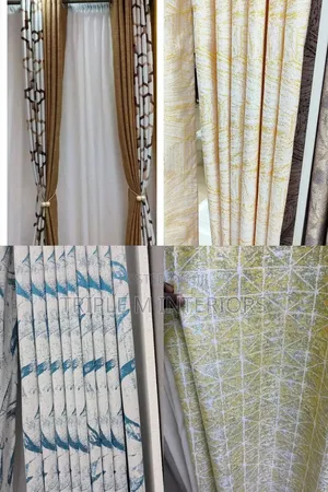 Faux Linen Textured Drapes