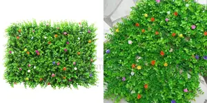 Durable Boxwood Panels Artificial Green Wall Easy Install