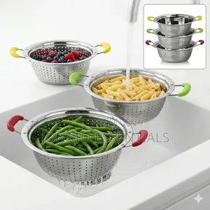 Stainless Steel Kitchen Colander Food Strainer Bowl