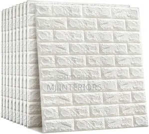 50cm by 50cm 3d Wall Panels With Bricks Texture