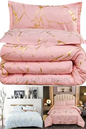 Dreaming in Gold,Marble Foil Comfort Set