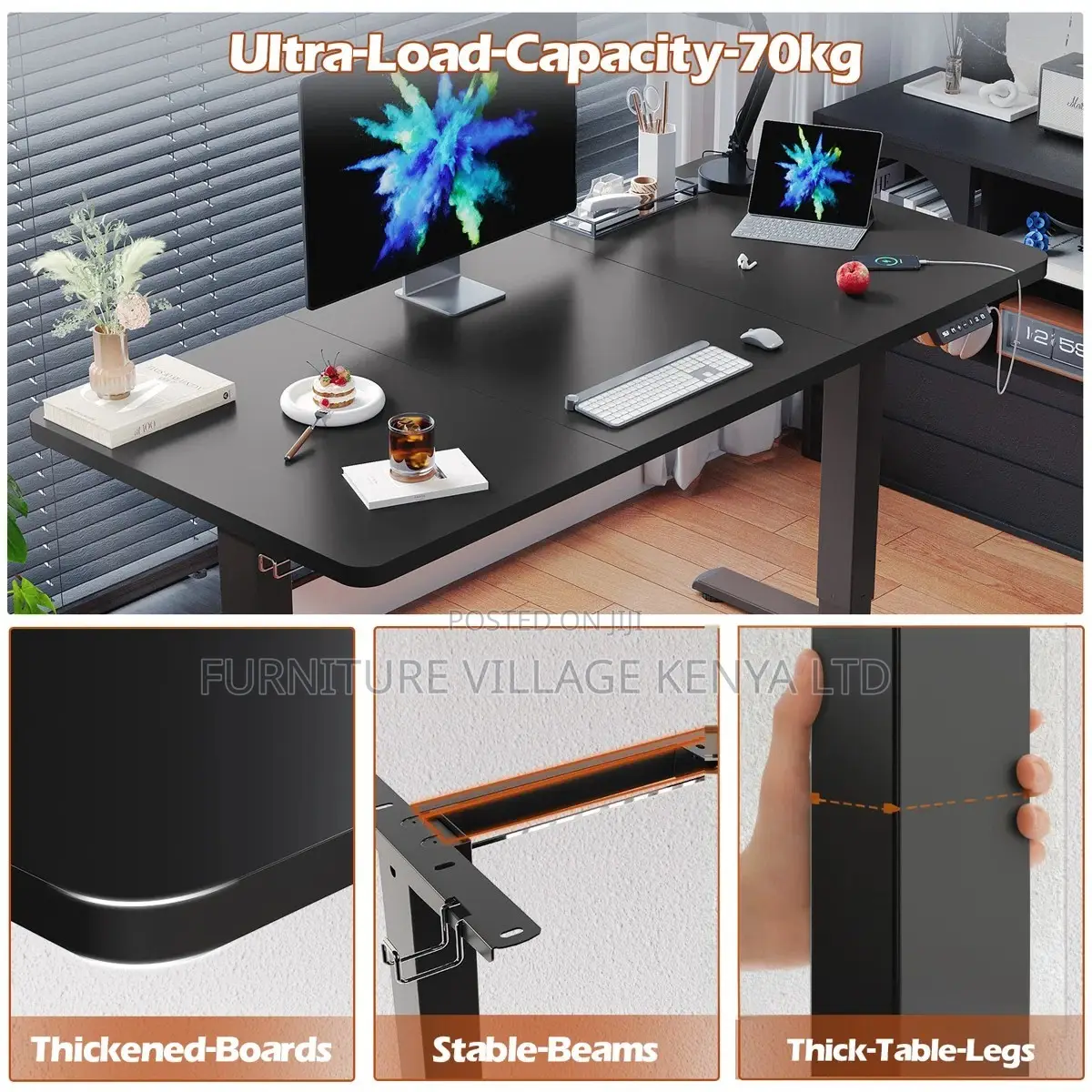 Standing Height-Adjustable Table