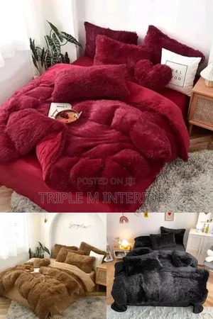 Machine-Washable Easy-Care Fluffy Duvets Set