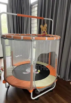 4ft Trampoline for Kids Designed With a Safety Enclosure
