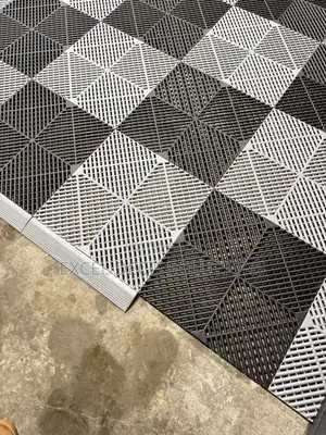 Garage Floor Tiles 40x40cm Hard PVC | Interlocking Design