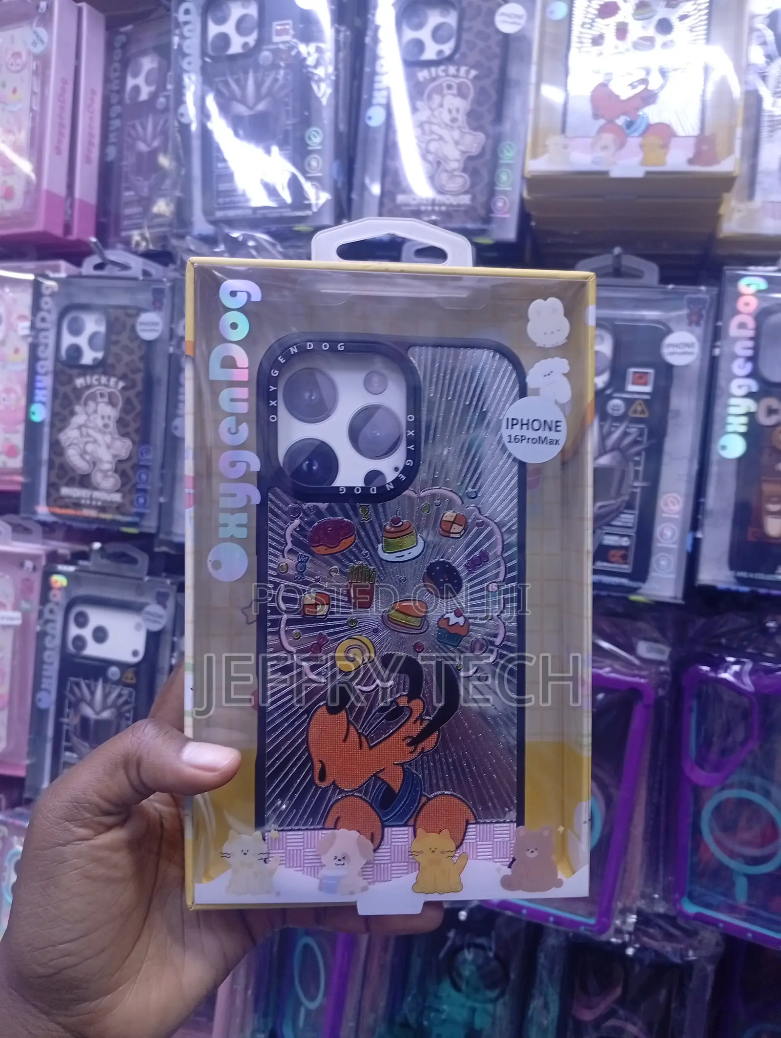 iPhone 16 Pro Max Smaller Cartoon Animal Graphics Case