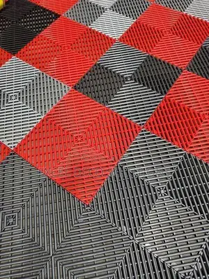 Auto Garage Tiles 40x40cm | Interlocking PVC Flooring