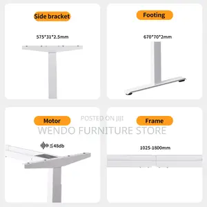 Office Table; 1.2 Meters Adjustable Standing Sit Electric Table
