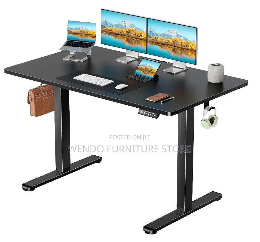 Office Table; 1.2 Meters Adjustable Standing Sit Electric Table