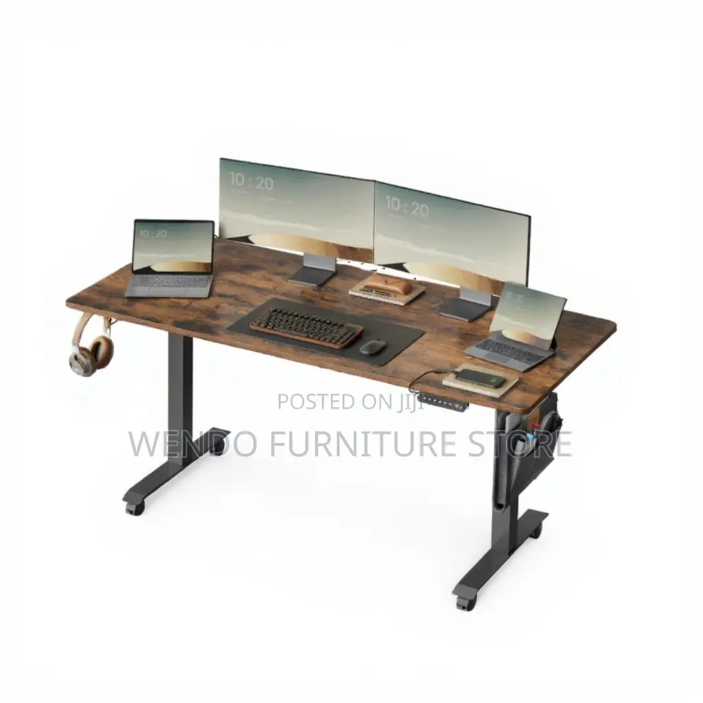 Office Table; 1.2 Meters Adjustable Standing Sit Electric Table