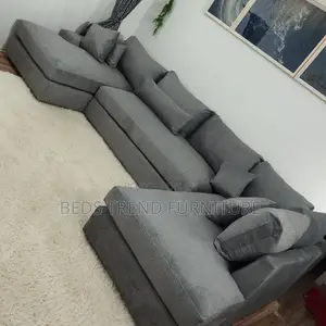 9 Seater Grey U Shaped Sofa