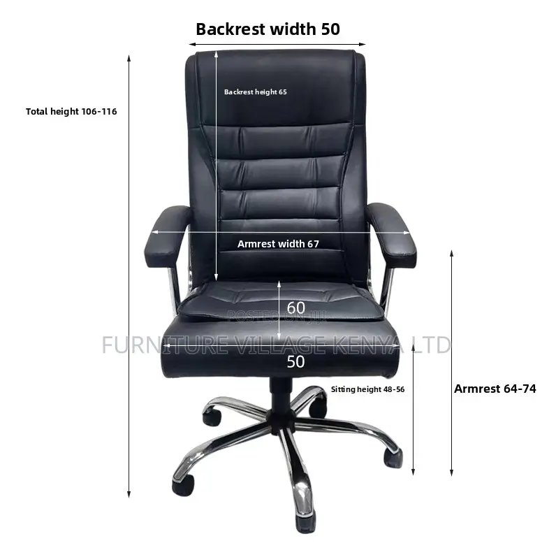 Executive Leather High Back Chair.
