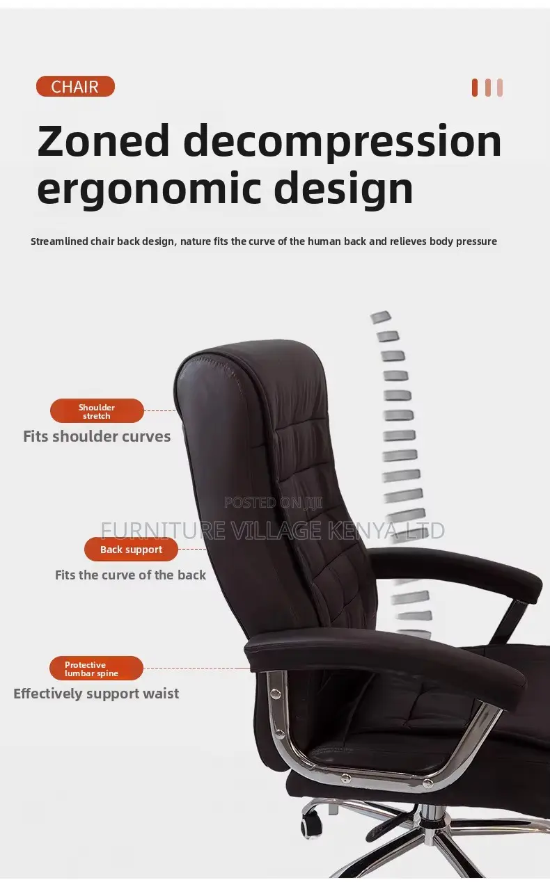 Executive Leather High Back Chair.