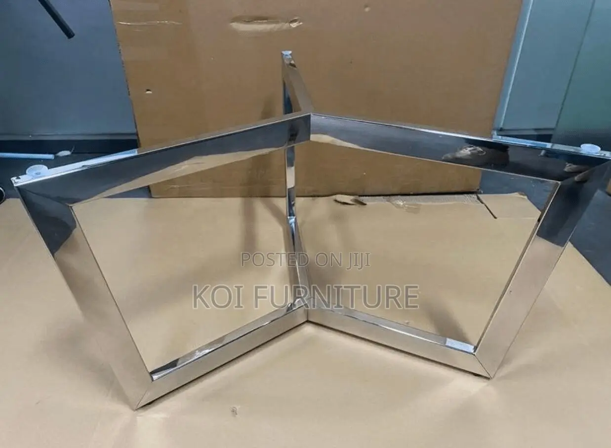 Coffee Table; Modern Dual Marble Coffee Table