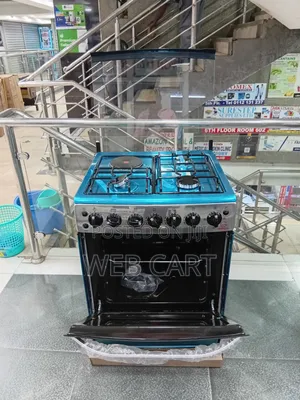Eurochef 60×60 Standing Cooker – 3 Gas Burners + 1 Electric Oven,