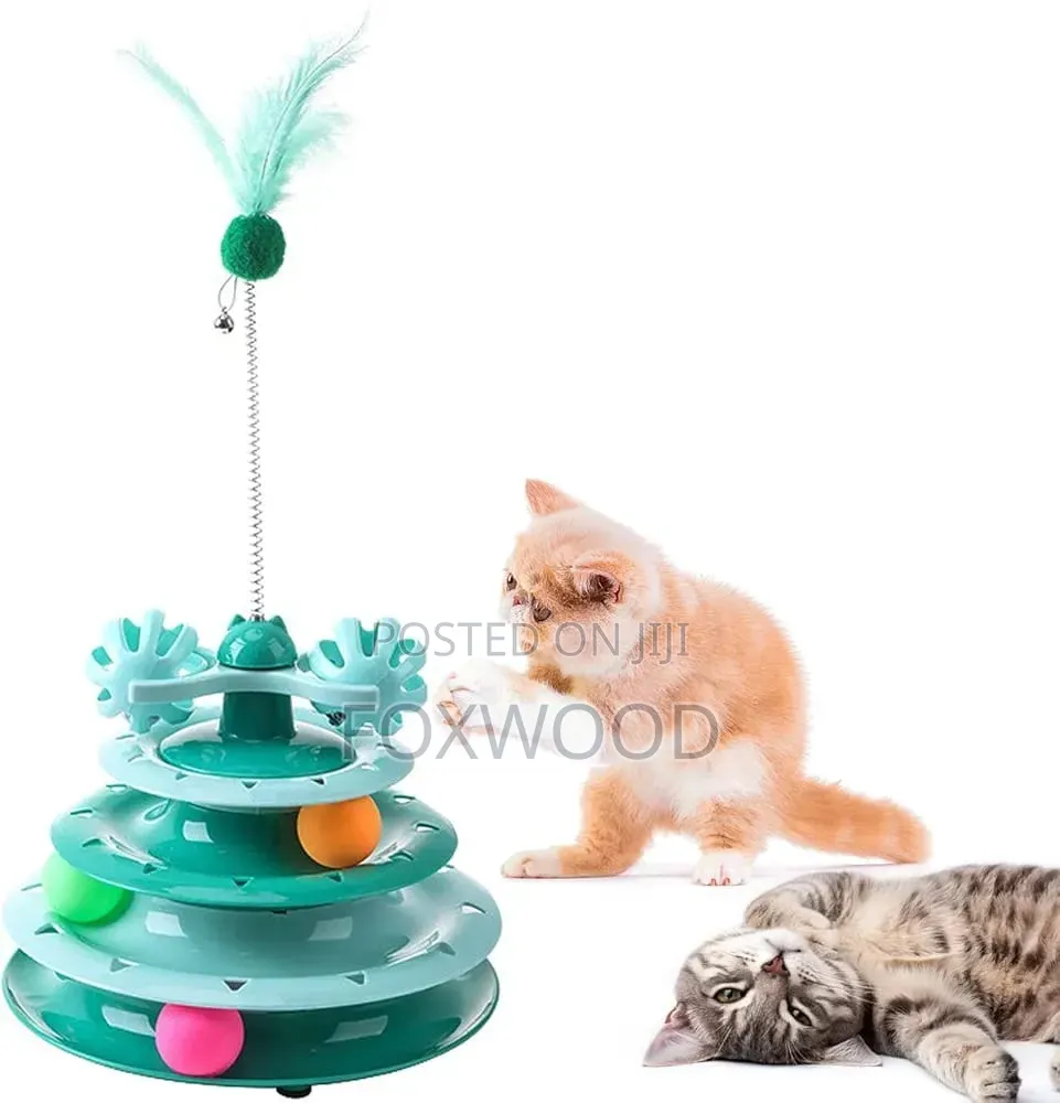 Cat Turntable Toy With Spring Toy (