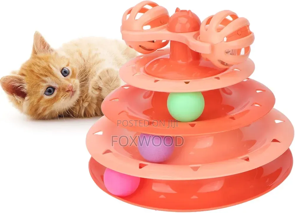Cat Turntable Toy With Spring Toy (