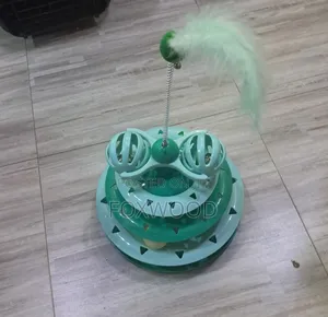 Cat Turntable Toy With Spring Toy (