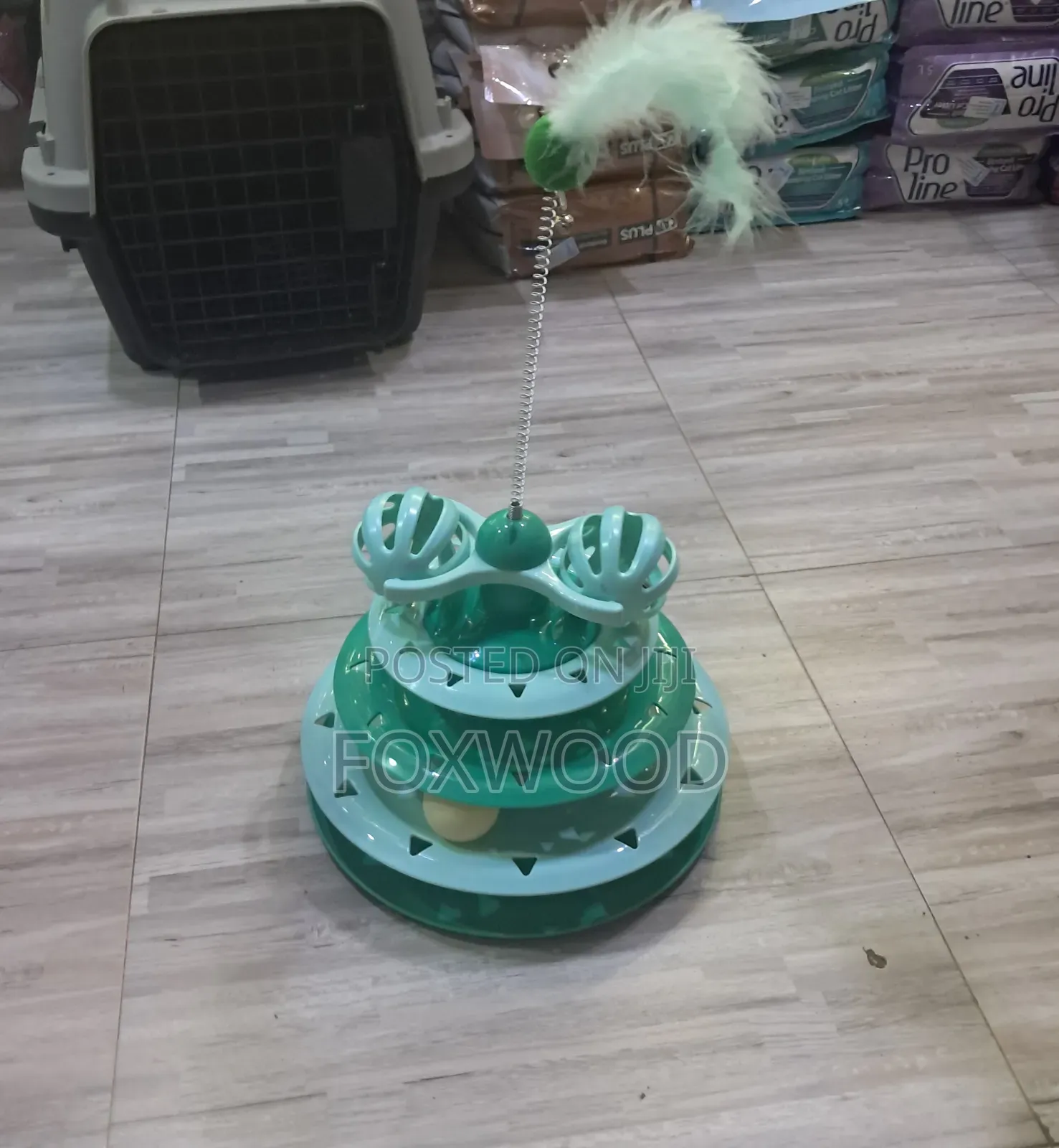 Cat Turntable Toy With Spring Toy (