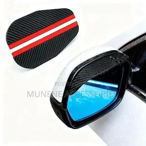 2pcs Car Rearview Mirror Rain Guard Carbon Fiber Side Mirror Protector