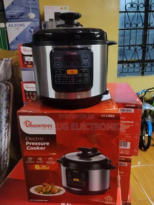 Ramtons 6l Electric Pressure Cooker – New Stainless Steel Design!