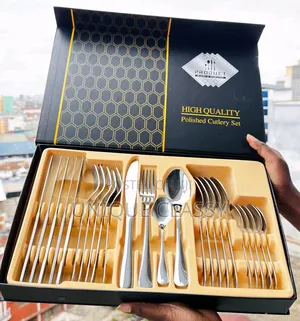 24pcs Silver Cutlery Set