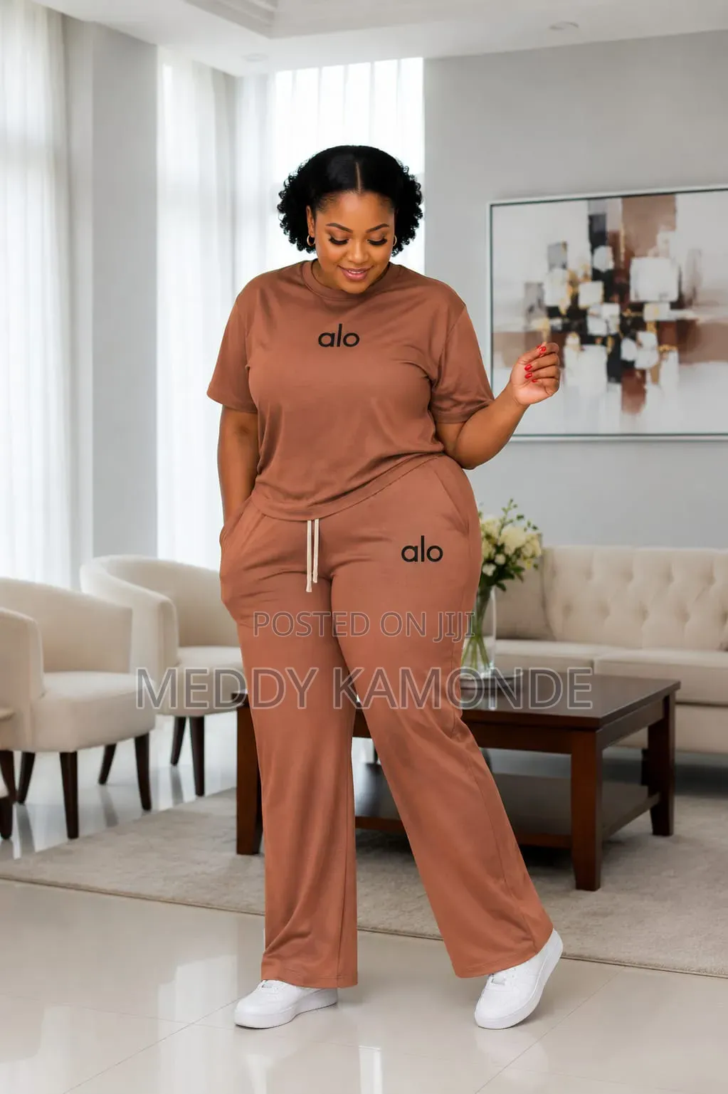 Brown Alo Trouser Set