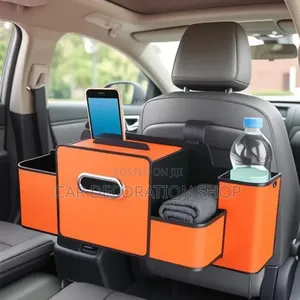 Multifunctional Car Seat Backseat Organizer With Tissue Box,Cupholder