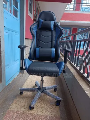 Blue and Black Gaming Chair