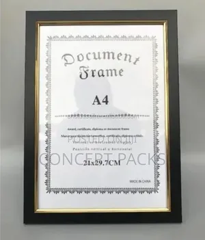 A4 Document Frame - High Quality Wood, Glass Front