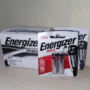 Aa Energizer Batteries (Two Pack) 1.5 V
