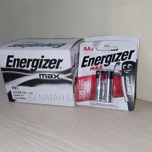 Aa Energizer Batteries (Two Pack) 1.5 V