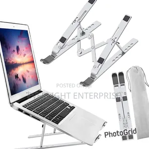Adjustable Metallic Laptop Stand