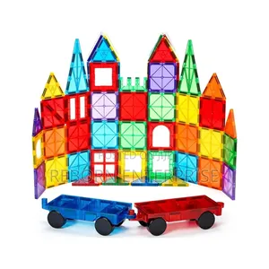 Magnetic Tiles, 100pcs Building Blocks, Magnets Building Set
