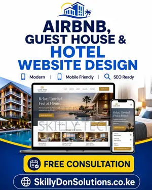 Airbnb, Guest House Hotel Website Design